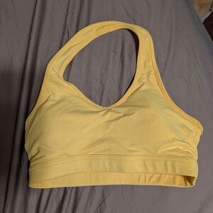 Racerback Bralette in Soft Yellow - Lightweight Support